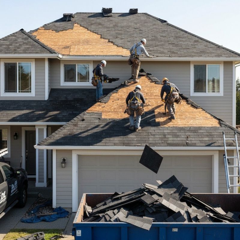 Damaged Roof Replacement detail